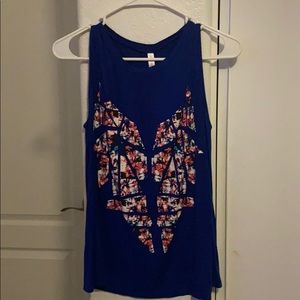 Blue tank top